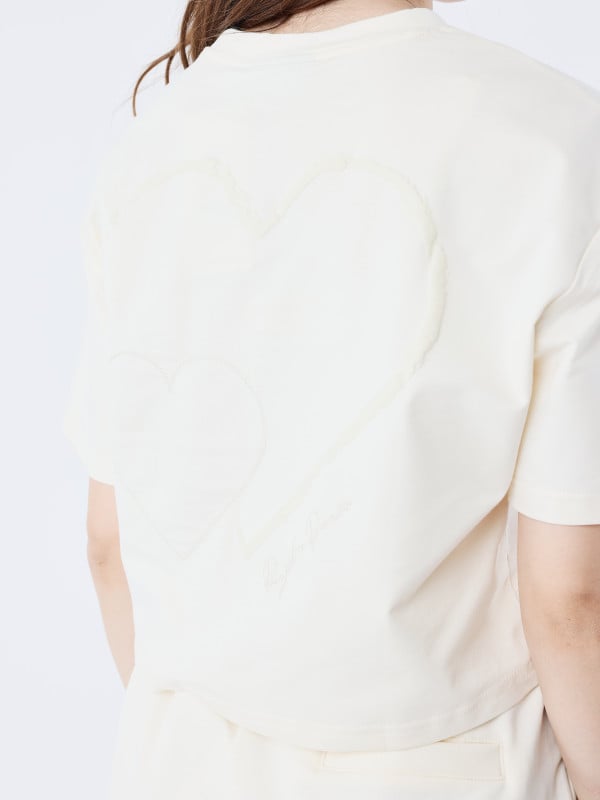 Project X Paris Crop Top Tee Wicker Heart