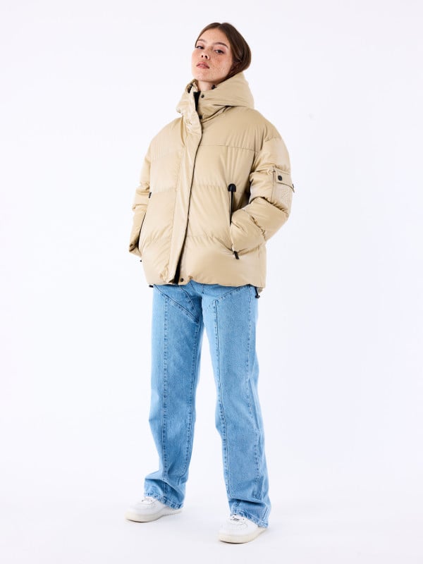 Project X Paris Doudoune Ultra Brillante à Capuche