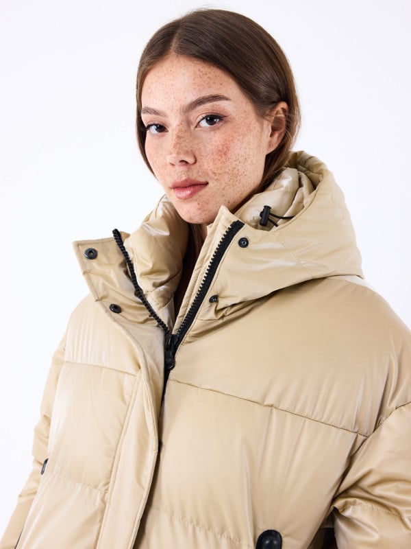 Project X Paris Doudoune Ultra Brillante à Capuche