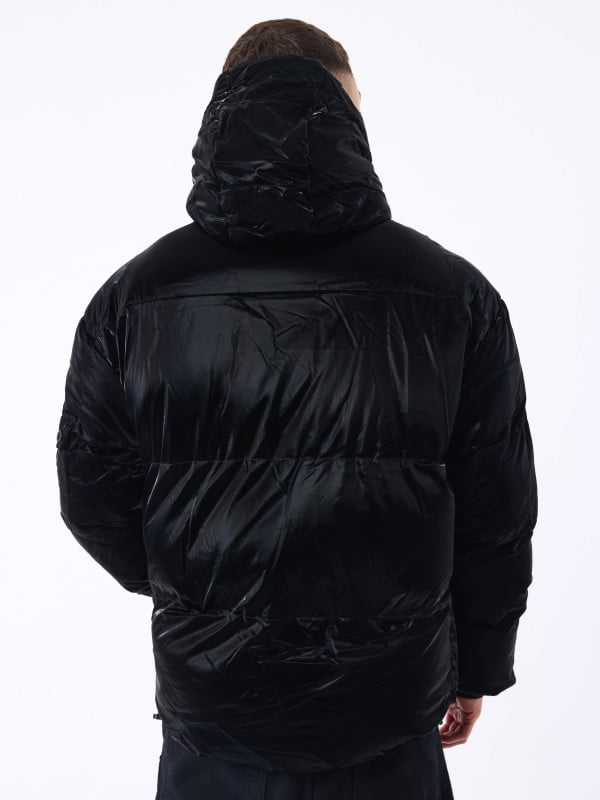 Project X Paris Doudoune Ultra Brillante à Capuche