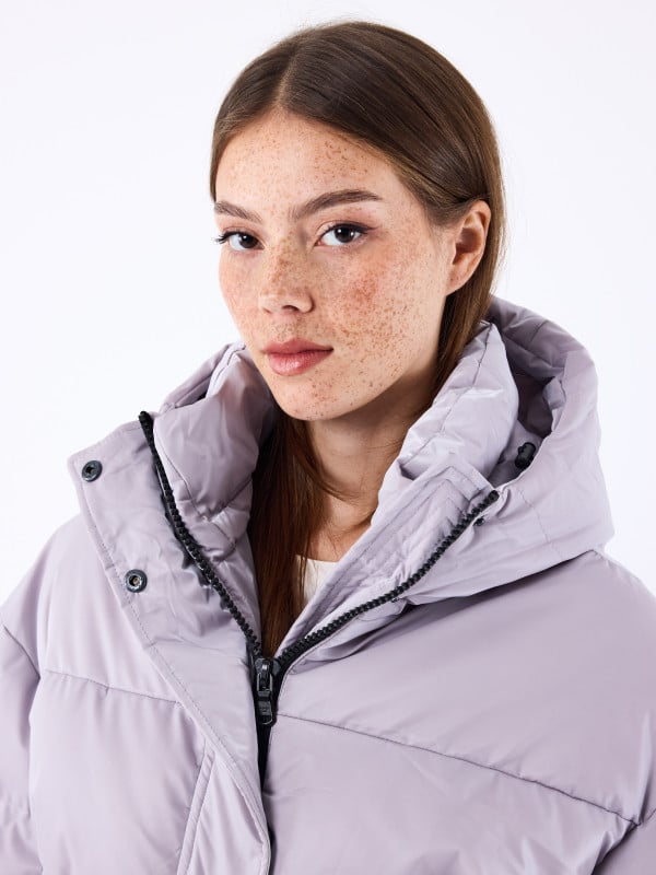 Project X Paris Doudoune Ultra Brillante à Capuche