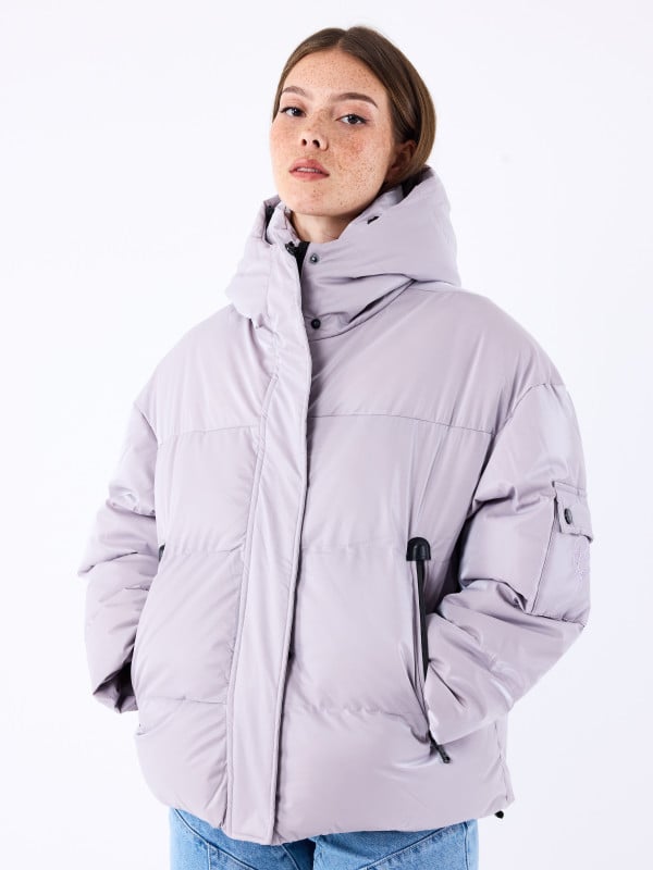 project x paris Doudoune ultra brillante à capuche