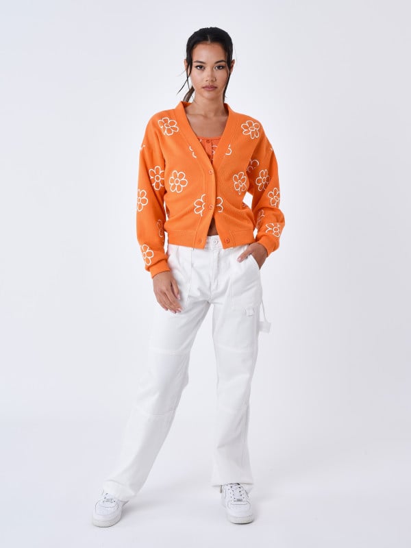 Project X Paris Gilet All Over Esquisse Fleurie