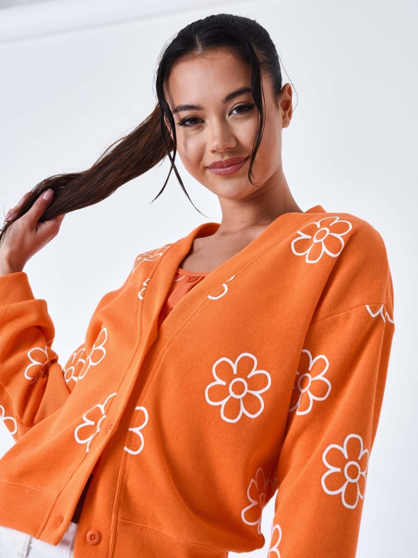 project x paris Gilet all over esquisse fleurie