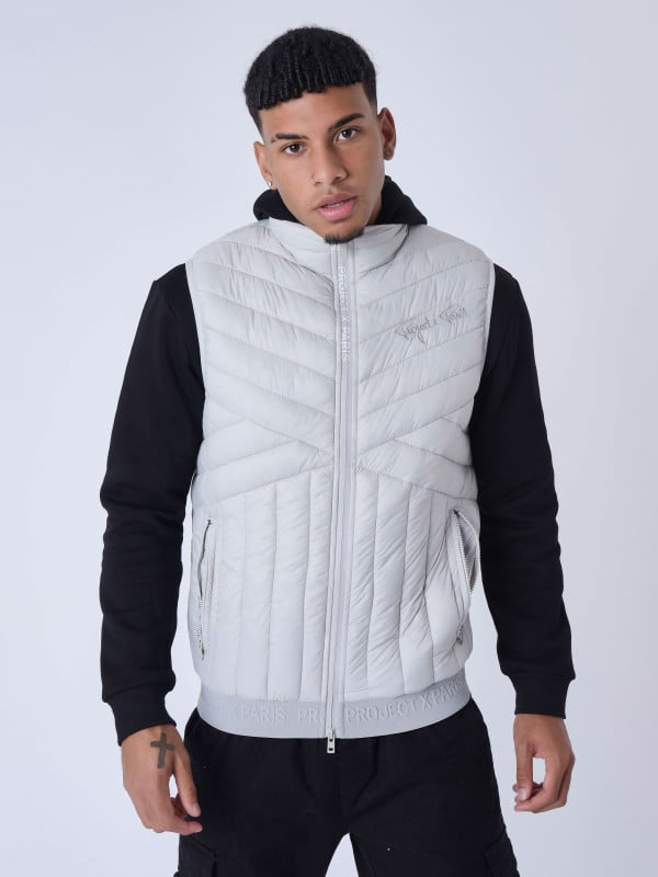 Project X Paris Gilet Matelassé Géometrique