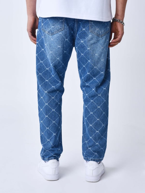 Project X Paris Jean Coupe Ample Délavage Laser