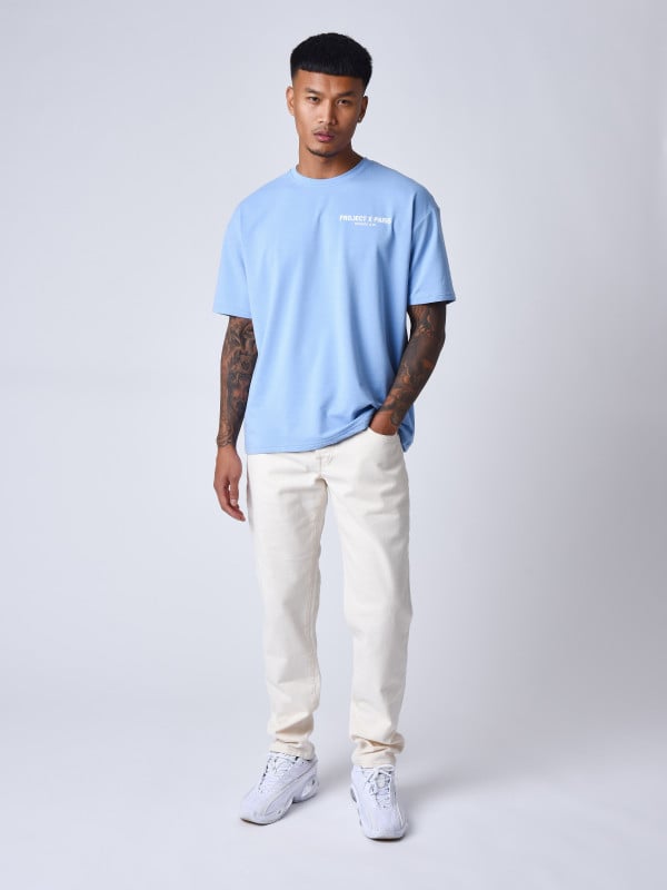 project x paris Jean coupe droite délavé