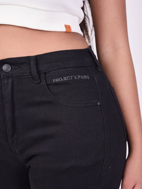 Project X Paris Jean Droit évasé Avec Fente