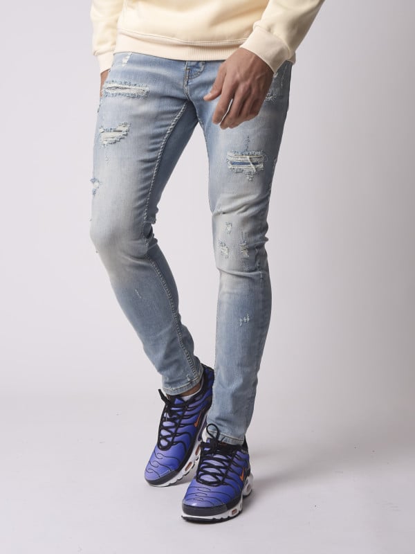 project x paris Jean skinny effet usé