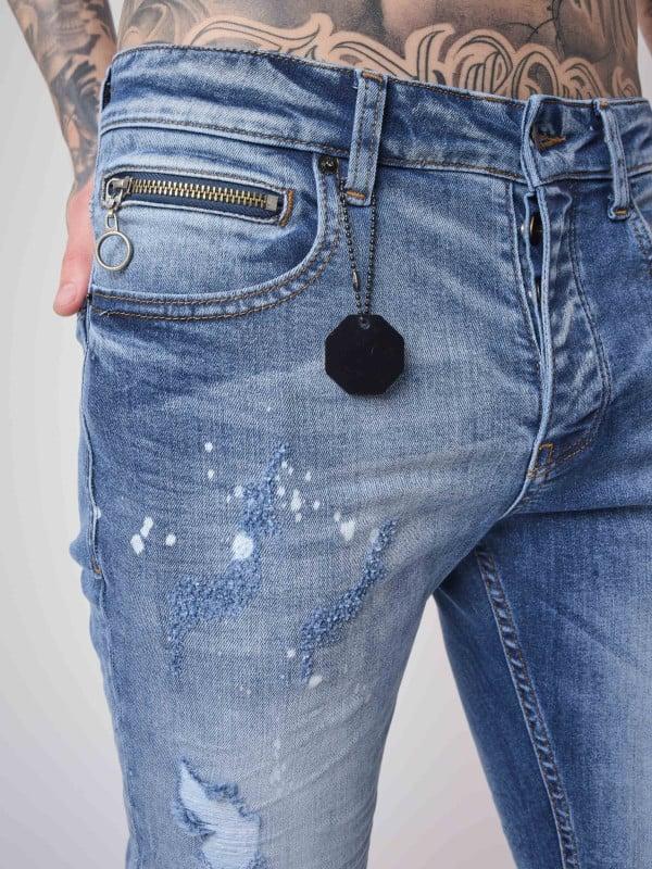Project X Paris Jean Skinny Effet Usé Et Gratté