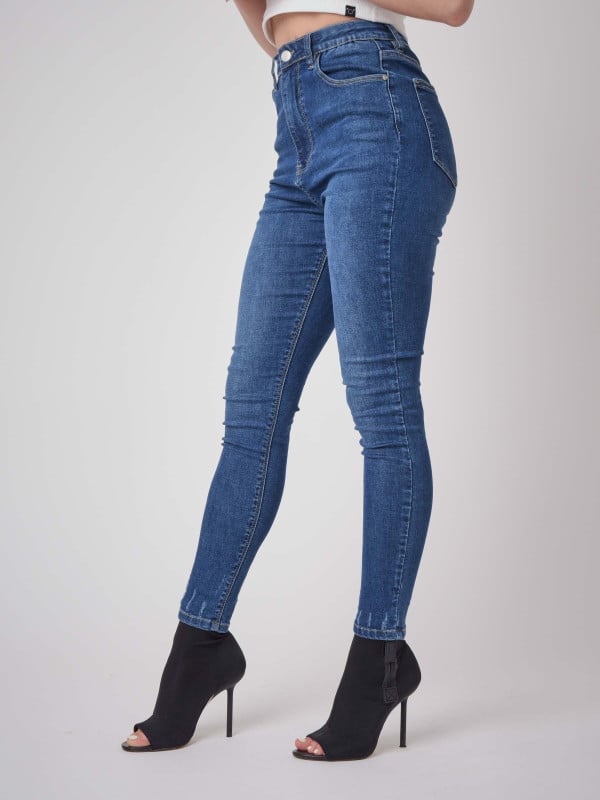 Project X Paris Jean Skinny Fit Taille Haute