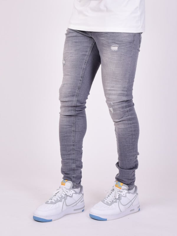 Project X Paris Jean Skinny Gris Delavé