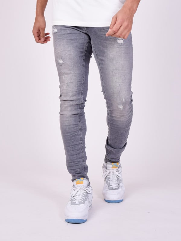 project x paris Jean skinny gris delavé
