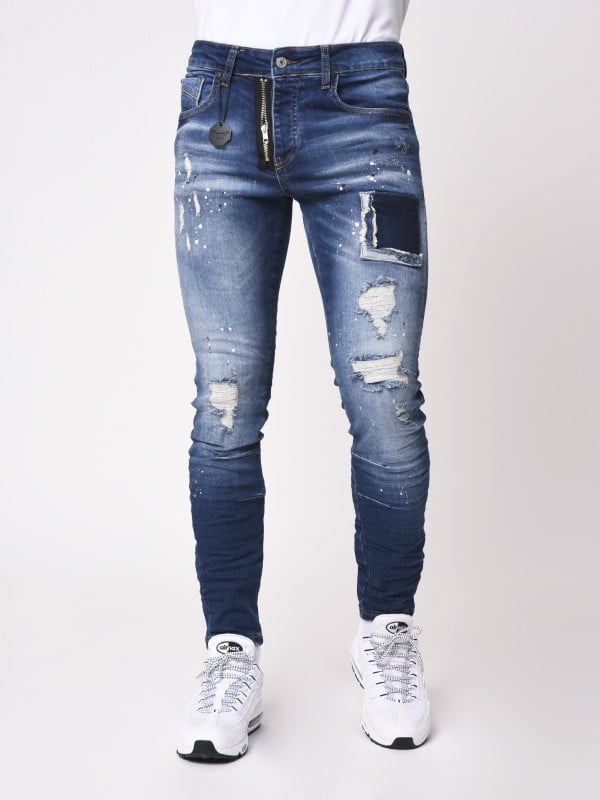 project x paris Jean Skinny tacheté