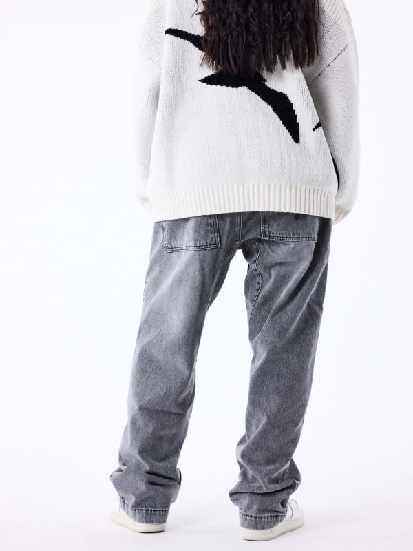 Project X Paris Jeans Ample à Détails Charpentier