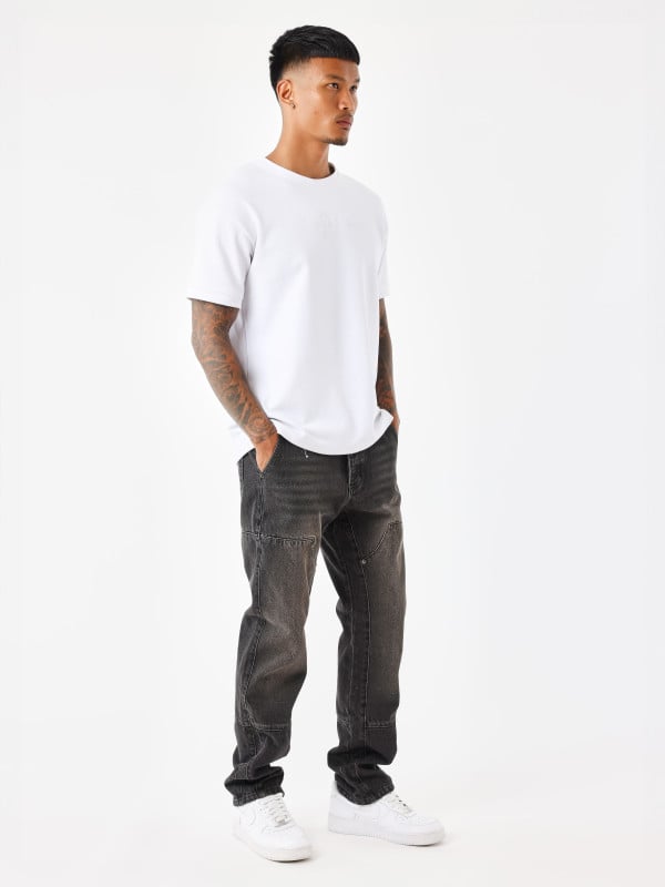 Project X Paris Jeans Ample à Détails Charpentier