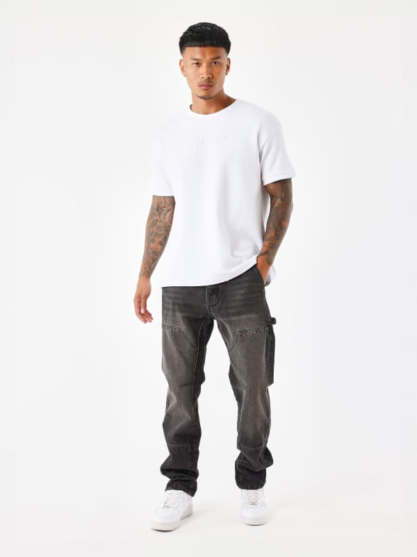 project x paris Jeans ample à détails charpentier