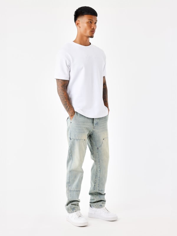 Project X Paris Jeans Ample à Détails Charpentier