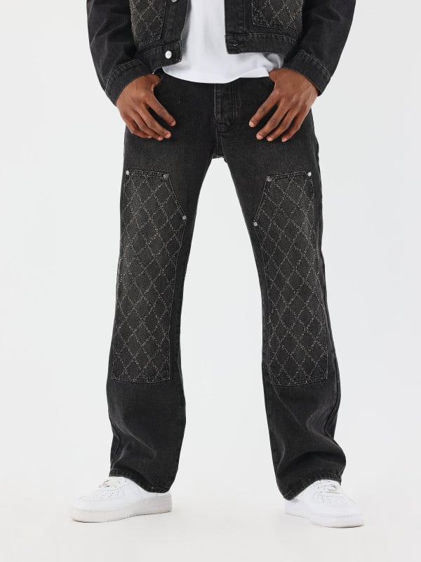 Project X Paris Jeans Ample à Détails Charpentier