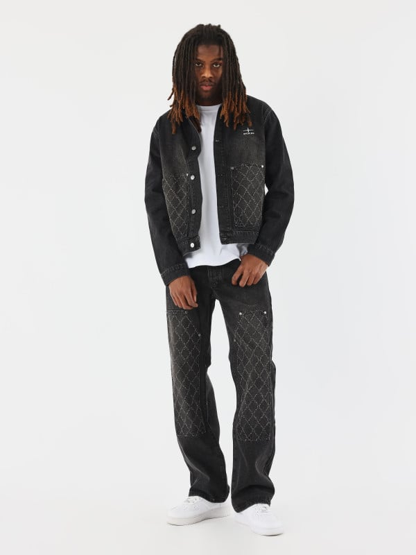 project x paris Jeans ample à détails charpentier