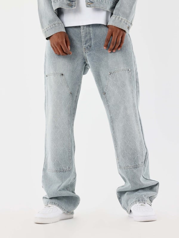 Project X Paris Jeans Ample à Détails Charpentier