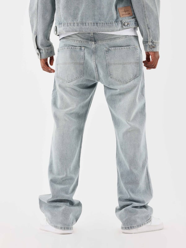 Project X Paris Jeans Ample à Détails Charpentier