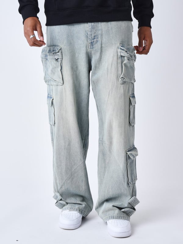 Project X Paris Jeans Ample Multipoches