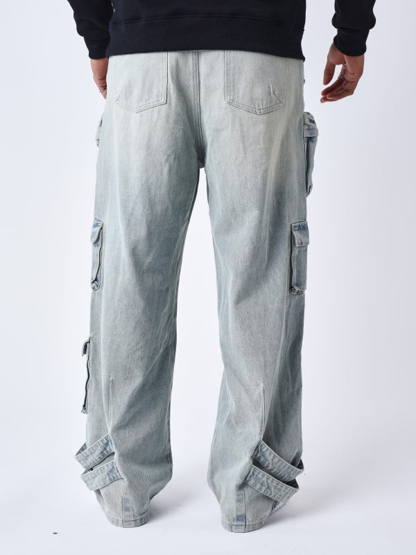 Project X Paris Jeans Ample Multipoches