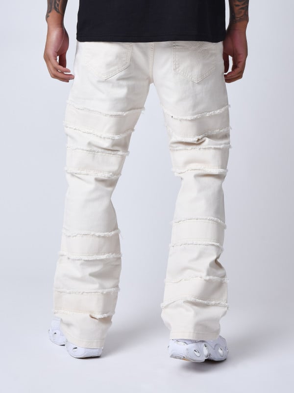 Project X Paris Jeans évasé à Détails Effilochés