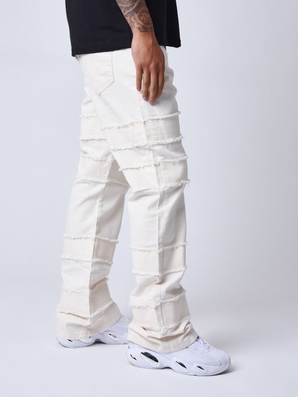 Project X Paris Jeans évasé à Détails Effilochés