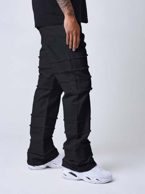 Project X Paris Jeans évasé à Détails Effilochés