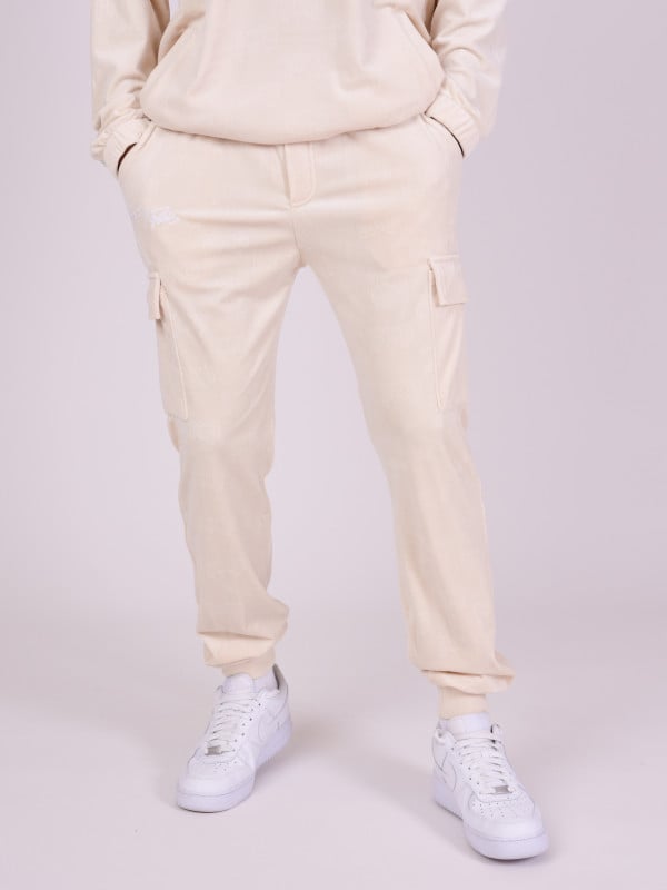 project x paris Jog pant en velour gaufré