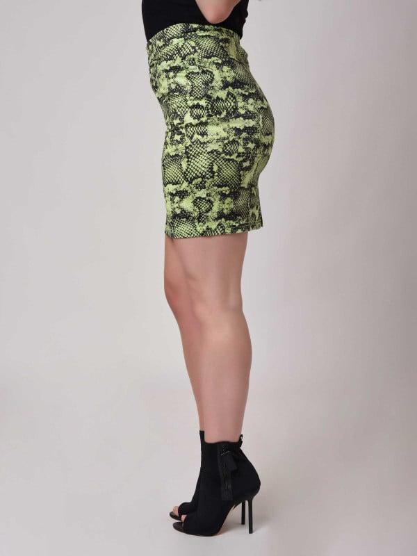 Project X Paris Jupe Ajustée Motif Snake