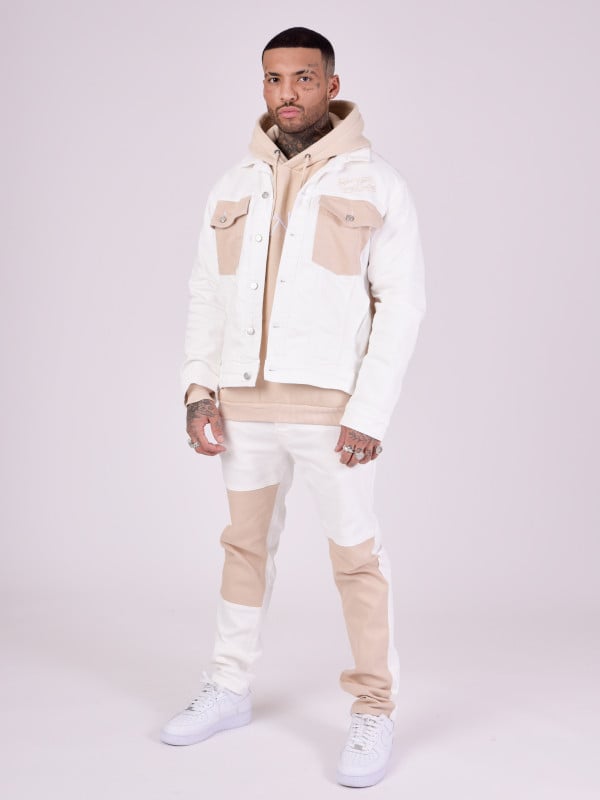 Project X Paris Pantalon Denim Bicolore