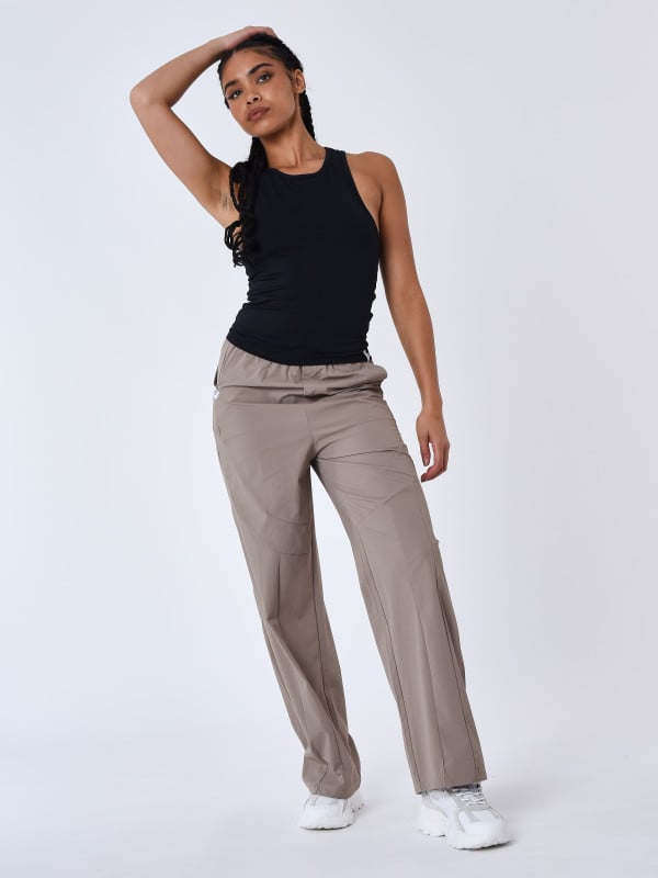 Project X Paris Pantalon Droit à Découpes