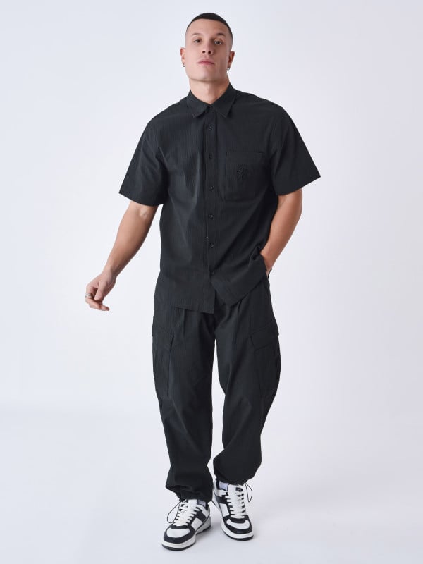 project x paris Pantalon effet froissé a poches