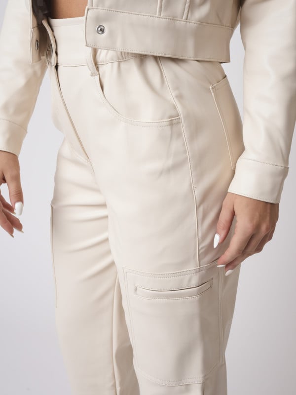 Project X Paris Pantalon En Simili Cuir