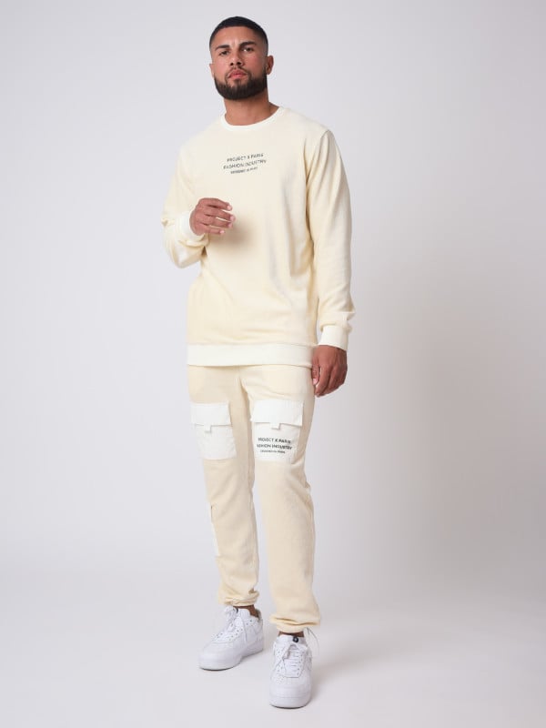 Project X Paris Pantalon En Velours Cotelé