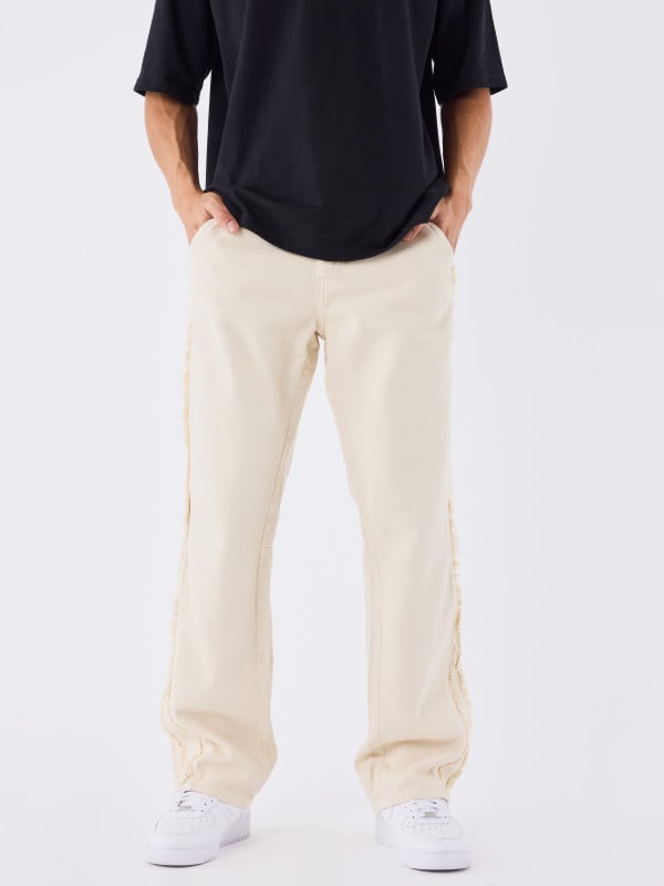 Project X Paris Pantalon évasé A Détails Frange