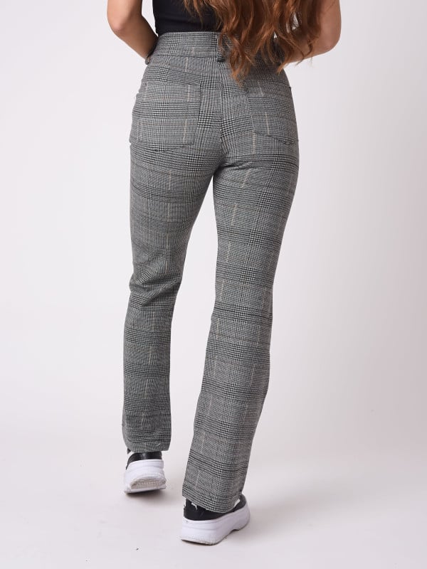 Project X Paris Pantalon évasé Motif Carreaux