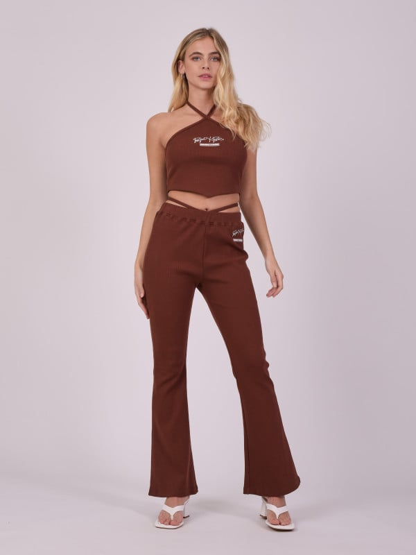 Project X Paris Pantalon Flare à Lanière
