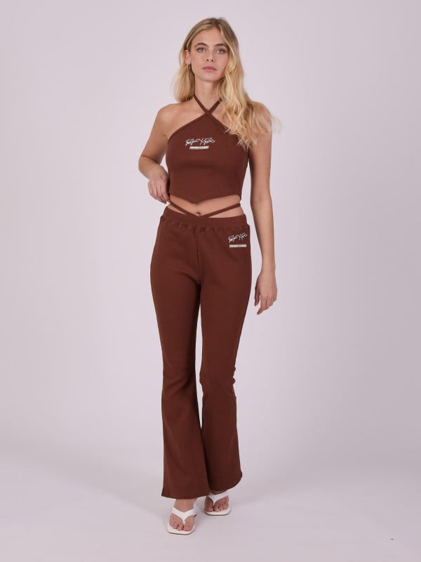 Project X Paris Pantalon Flare à Lanière