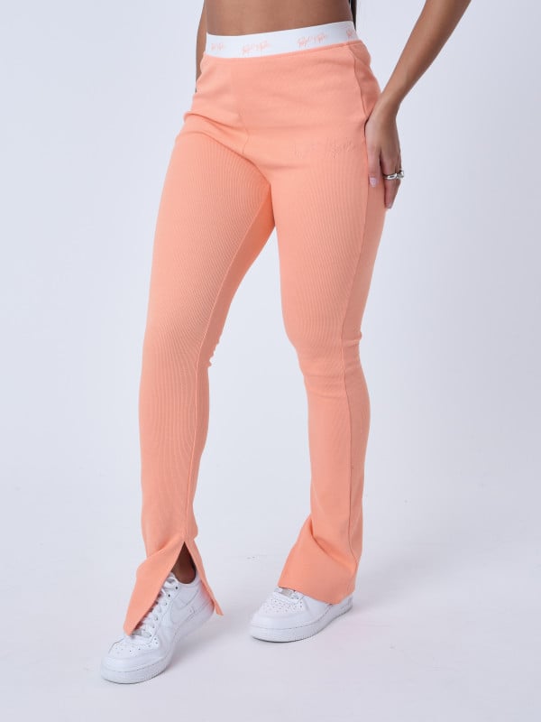 Project X Paris Pantalon Flare Ourlet Fendu