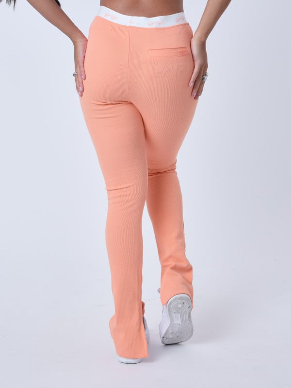 Project X Paris Pantalon Flare Ourlet Fendu