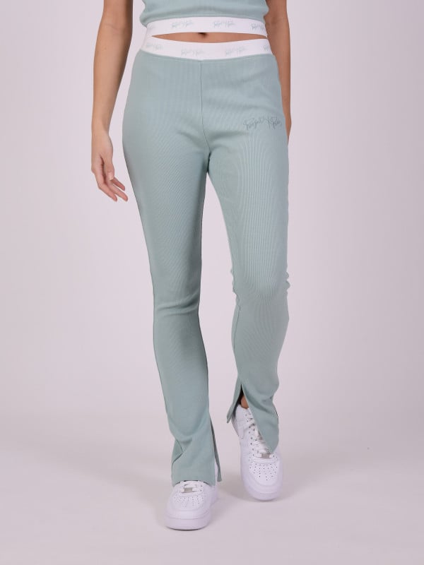 Project X Paris Pantalon Flare Ourlet Fendu