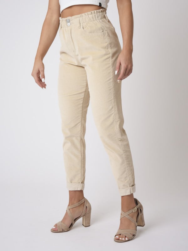 Project X Paris Pantalon Slouchy Velours Côtelé