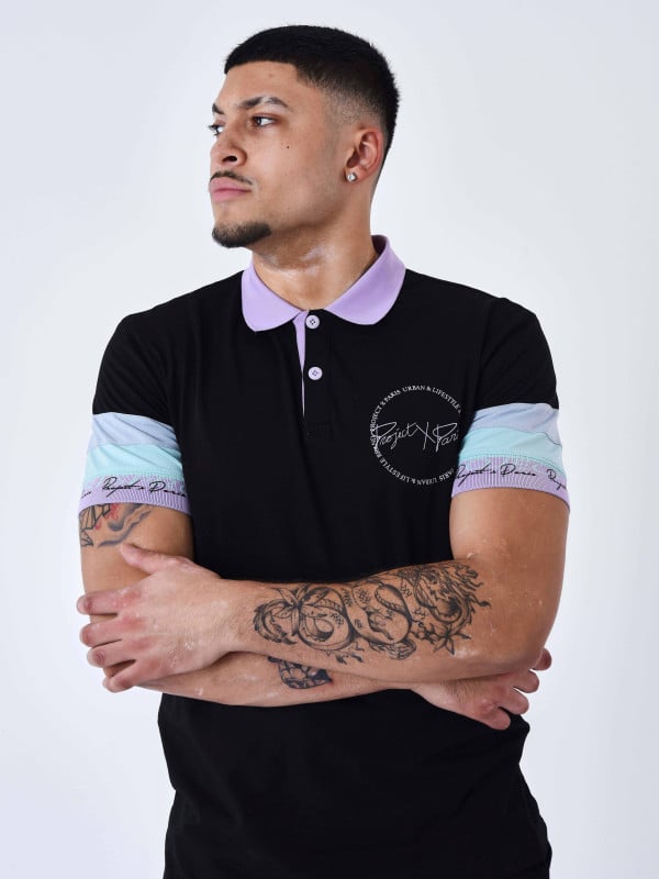 Project X Paris Polo Bande Colorée