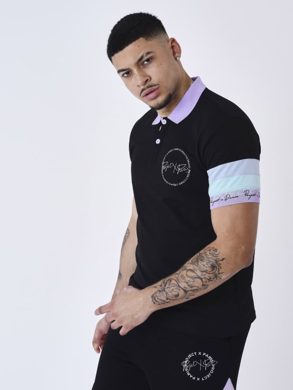 Project X Paris Polo Bande Colorée
