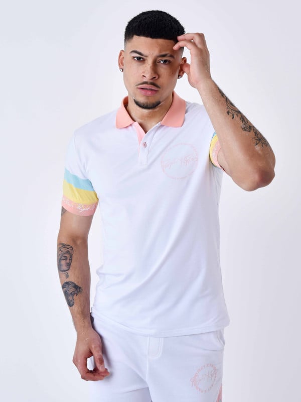 Project X Paris Polo Bande Colorée