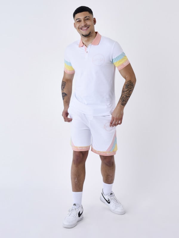 Project X Paris Polo Bande Colorée